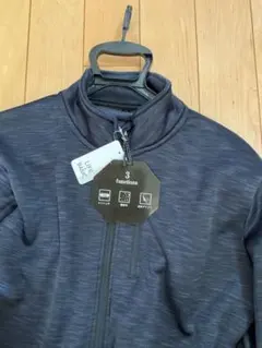 ストレッチ機能付きジップアップトレーナー Lサイズ ダークブルー