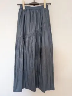 エント ENTO チンツ加工切替デザインスカート 美品