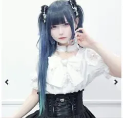 chalmiere シャルミエール トーションレース丸襟半袖ブラウス