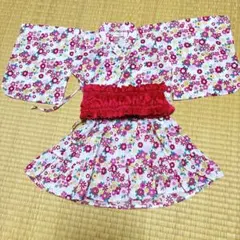 花柄浴衣セット 90cm