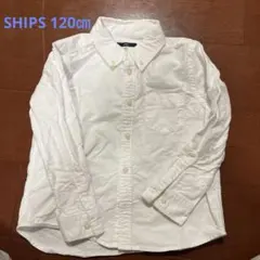 SHIPS コットンボタンシャツ 120 ホワイト