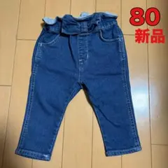 即購入可能♡デニム風パンツ 80サイズ 新品