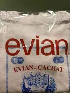 evian エビアン 200周年記念 トートバッグ ピンク　非売品　シール