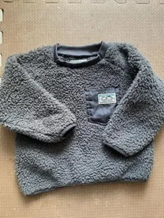 グレー フリース トレーナー ポケット付き