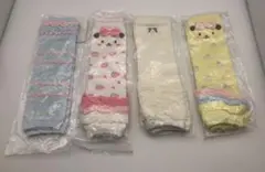【新品】BEBE べべ レッグウォーマー 4足セット リボン 犬 女の子