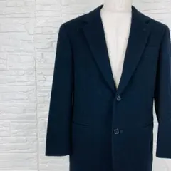 ダーバン テーラードジャケット 黒 M相当 カシミヤ50% 【36-80】