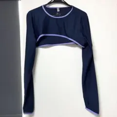 NIKE DRY FIT サイズ XL 長袖 クロップド丈 ナイキ ネイビー