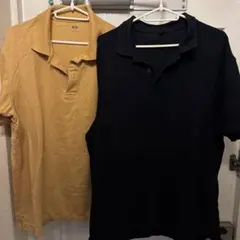 UNIQLO ポロシャツ XL イエロー ブラック 2色セット