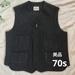 希少70s ヴィンテージ Woolrich ウールリッチ ブラウンズビーチベストのサムネイル