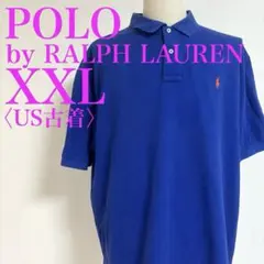 ポロバイラルフローレン　ポロシャツ　US古着 ワンポイント刺繍　ビックサイズ