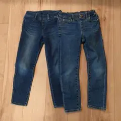 UNIQLO　デニムブルー スキニーパンツ 120CM 2点セット