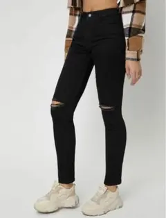 SHEIN-ダメージスキニージーンズ