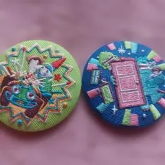 ディズニー　刺繍缶バッチ　モンスターズインク　トイストーリー