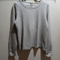 クロコダイル 綿シャツ グレー サイズ M