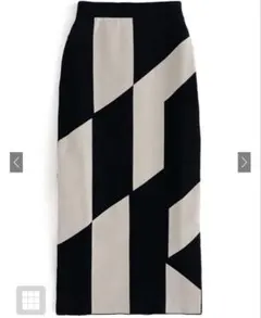 GRL幾何学柄ニットスカート[an1339]