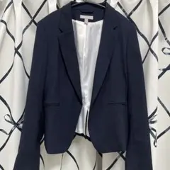 H&M ネイビー テーラードジャケット サイズM