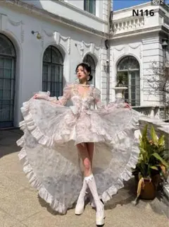 シャルミエール FancyDollsスカート シャルミエール FancyDolls ジャンパースカート 白 - メルカリ