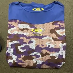 ActiveM アンダーシャツ L ブルー迷彩長袖