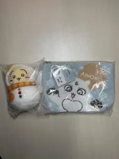 エニマイくじ・ちいかわ・D賞ポーチ・E賞マスコット(うさぎ)セット