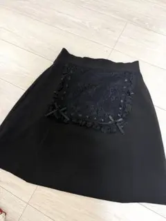 Ank Rouge 黒フレア スカート