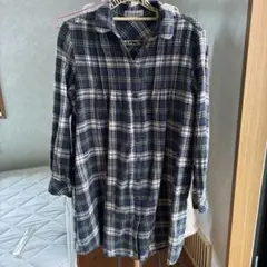 Sorridere チェック柄シャツワンピース Lサイズ