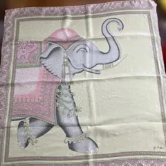 JIM THOMPSON 象デザイン シルクスカーフ