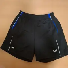 Butterfly 卓球ショートパンツ 黒/青　L