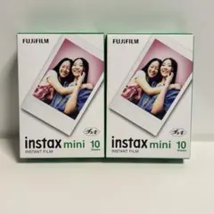 FUJIFILM instax mini チェキ用フィルム 10枚入×2 20枚