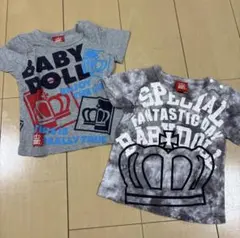 美品 BABYDOLL ベビードール 半袖Tシャツ2枚セット80.100のサムネイル