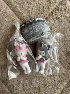 サンリオキャラクターズ　ライブキャラクター　ミニチュアチャーム　2点セット