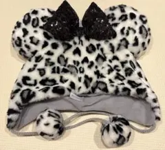 即日発送　ラスト一点　ヒョウ柄　ファンキャップ　ミニー　ディズニー　レオパード柄