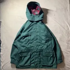 90s Eddie Bauer フィールドジャケット 裏地チェックミドル丈 XL