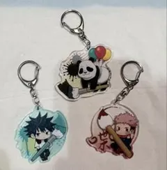 【値下げ◎】呪術廻戦ガチャガチャ　伏黒恵 虎杖悠仁 パンダ　　キーホルダー
