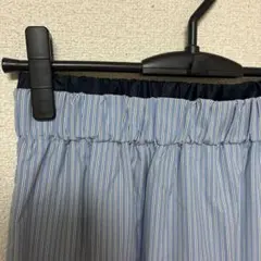 yuwロングストライプ夏スカート スリット入り中裏地あり❗️定価１３２００円新品‼️のサムネイル