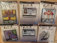 エヴァンゲリオン 一番くじ　E賞　ラバーコースター 6点セット