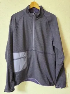 訳ありciele ハーフジップ XL ダークパープル　ランニング ジャケット