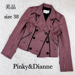 美品 Pinky&dianne ダブル ジャケット ドット サイズ38