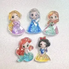 Disney ディズニープリンセス デコパーツ デコパ 5コセット