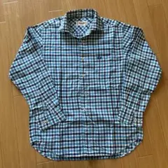 McGregor 青系チェック 長袖シャツ　Ｍsize