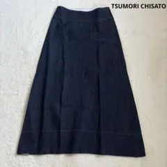 TSUMORI CHISATO デザインブラックロングスカート TSUMORI CHISATO デザインブラックロングスカート COLLECTION