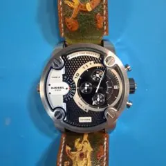 DIESEL DZ-7256クロノグラフ腕時計(稼働品)