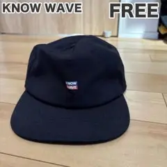 【KNOW WAVE】美品 ミニロゴキャップ 黒