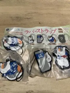 はま寿司　夏目友人帳　ニャンコ先生　ラバーストラップ　4点セット