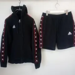 アディダス adidas 上下セットアップ メンズM 刺繍ロゴ