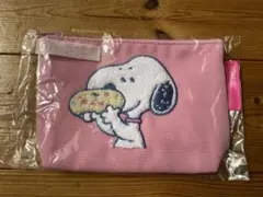 ローソン　スヌーピーくじ　ポーチピンク