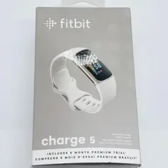 未使用　Fitbit Charge 5 トラッカー ルナホワイト　ソフトゴールド