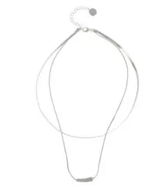 ラグナムーン　フォルムパーツ2連ネックレス　シルバー