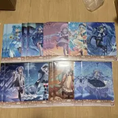 雪ミク一番くじ　S賞　クリアポスター　17枚セット