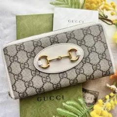GUCCI グッチ ホースビット GGスプリーム 長財布 ラウンドファスナーのサムネイル