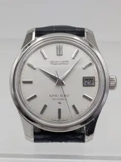 ✨キングセイコー✨DIASHOCK✨25石✨デイト✨腕時計✨ SEIKO：KING SEIKO】キングセイコー 25石 盾メダリオンは 約 50 年以上